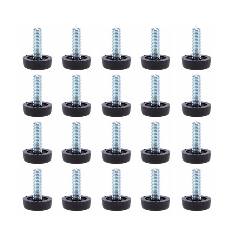 Cabinet Hinge Overlay - M8 perabot Glide meratakan kaki dapat