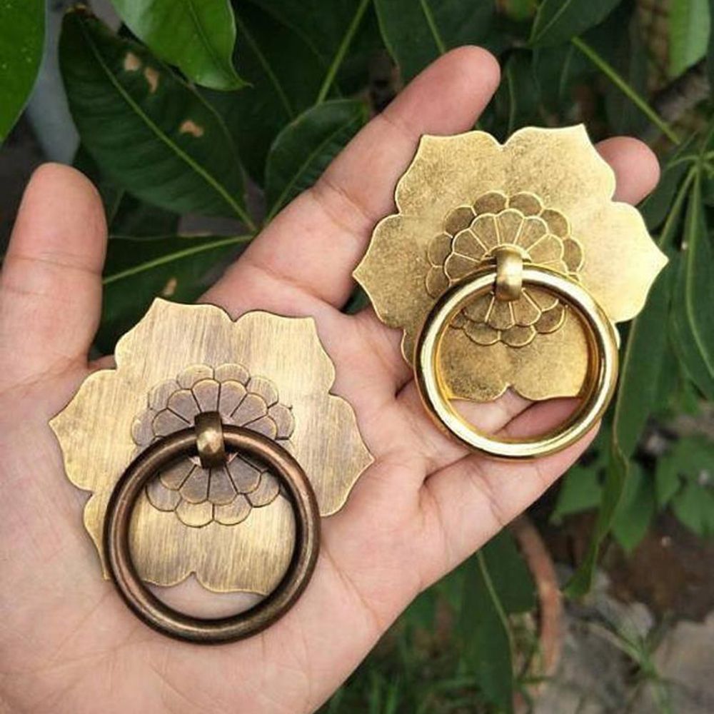 Perunggu Antik Kuningan Perang - Furniture Hardware Drop Pulls ulasan dan harga