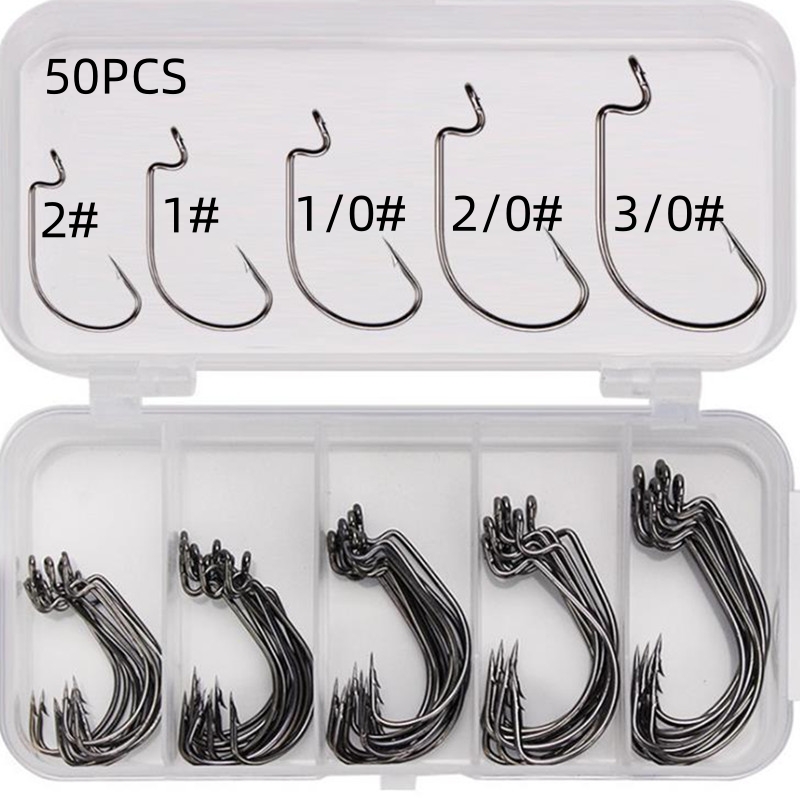 50Pcs/Kotak Kail Pancing Baja  - Furniture Hardware Jig ulasan dan harga